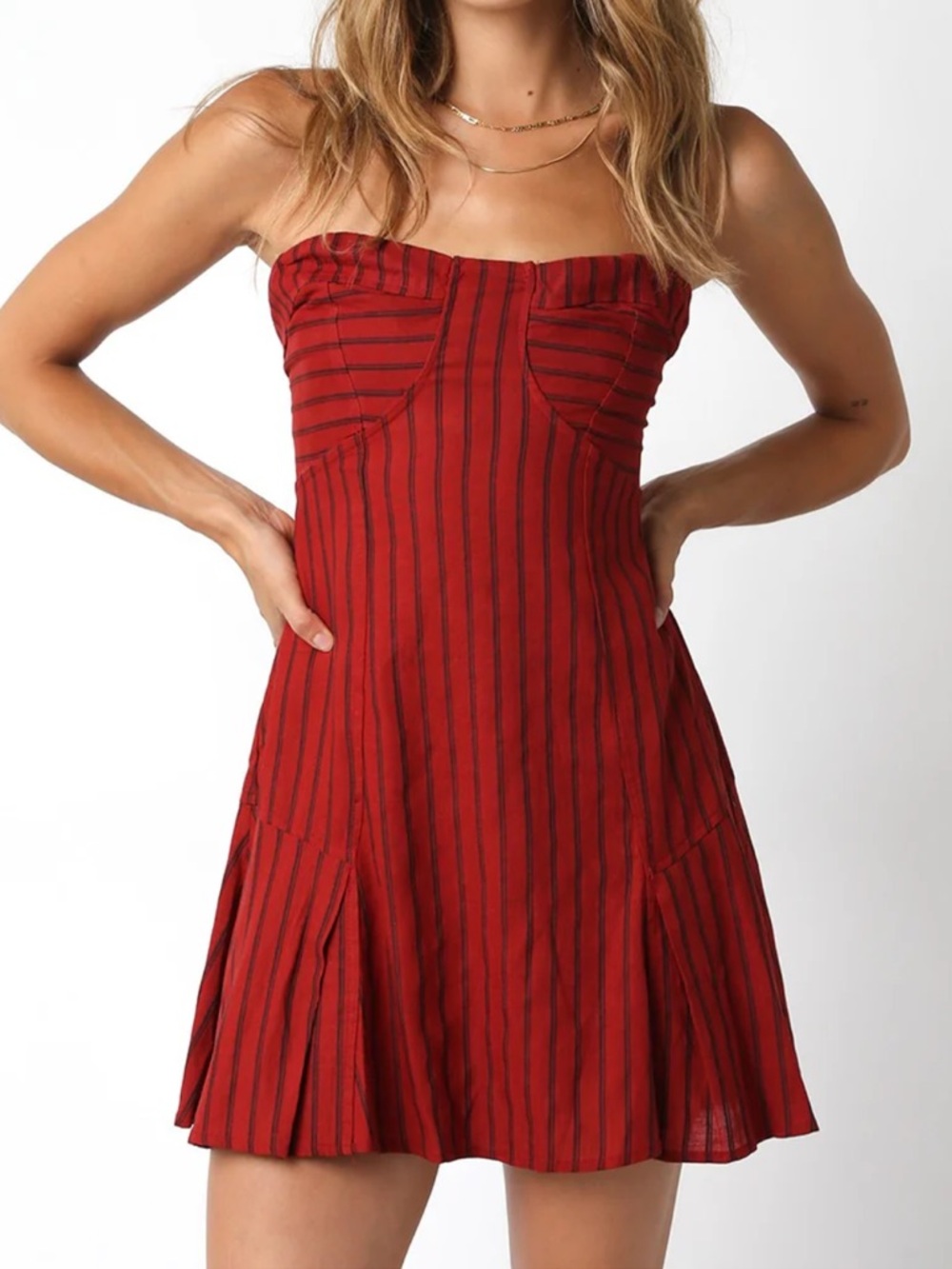NWT olivaceous strapless mini dress